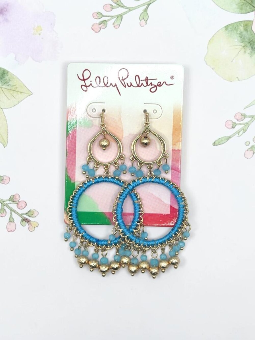 Lilly Pulitzer Blue Beachcomber Earrings
